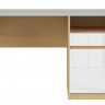 BIU1D1S NANDU BRW Desk (Light Grey / Polish Oak / White Gloss)