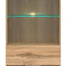 REG1W1D ZELE BRW Glass-Fronted Cabinet (Wotan Oak)