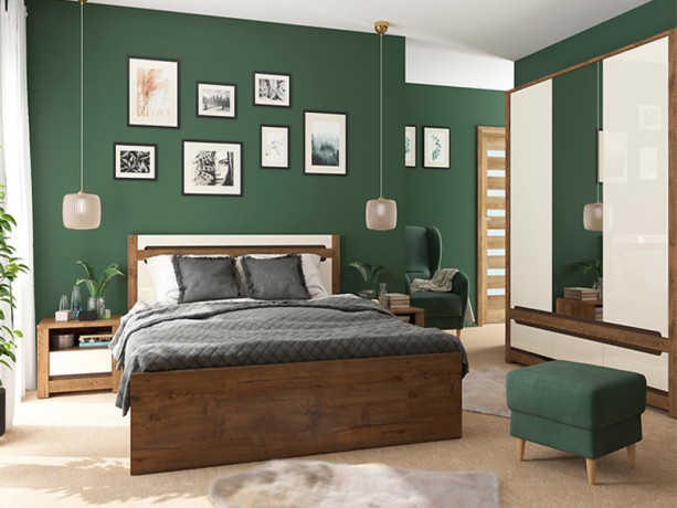 LOZ/160/B RUSO BRW King Size Lift Up Storage Bed