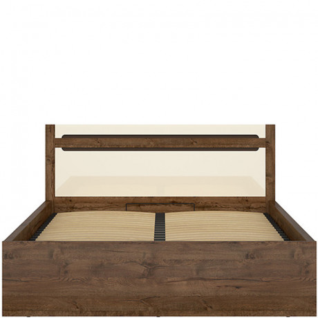 LOZ/160/B RUSO BRW King Size Lift Up Storage Bed