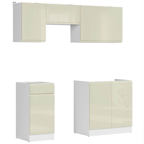 JUNONA LINE 180 BBL Kitchen Set Vanilla Gloss
