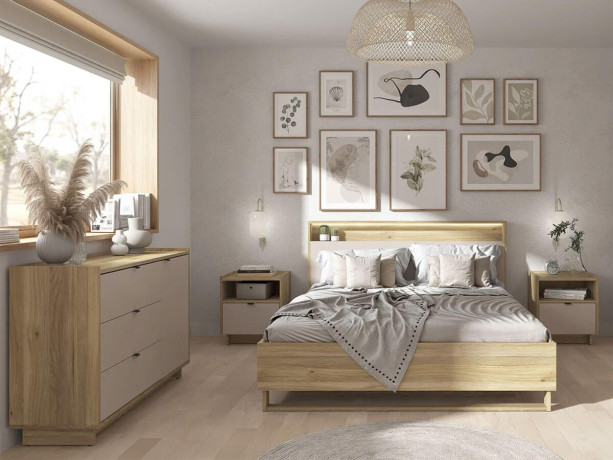 KOM1S DALVA BRW Bedside Table