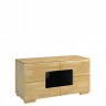 ROSSANO 2D Cabinet MEBIN (Oak Notte Brown / Black)