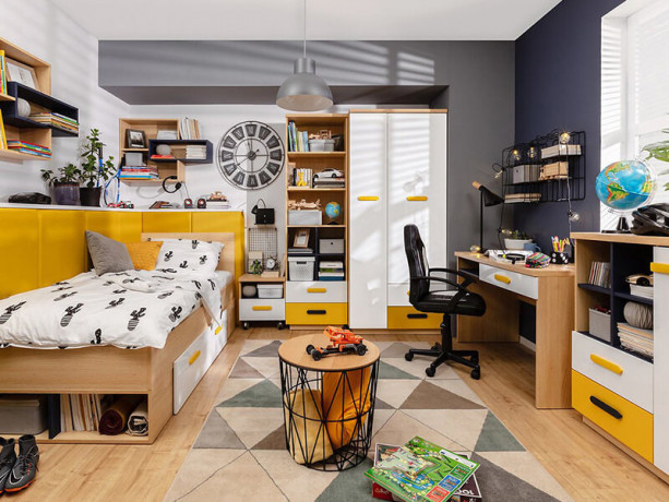 LOZ/90 WESKER BRW Bed