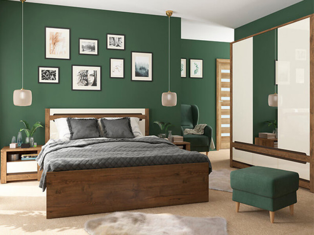 SZF2D1M3S RUSO BRW Mirrored Wardrobe