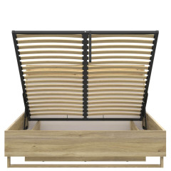 LOZ/160/B DALVA BRW King Size Lift Up Storage Bed