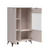 REG1D1W_B VELTON BRW Glass-Fronted Cabinet