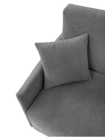 LOGAN LUX 3DL BRW 3 Seater Sofa Bed Grey