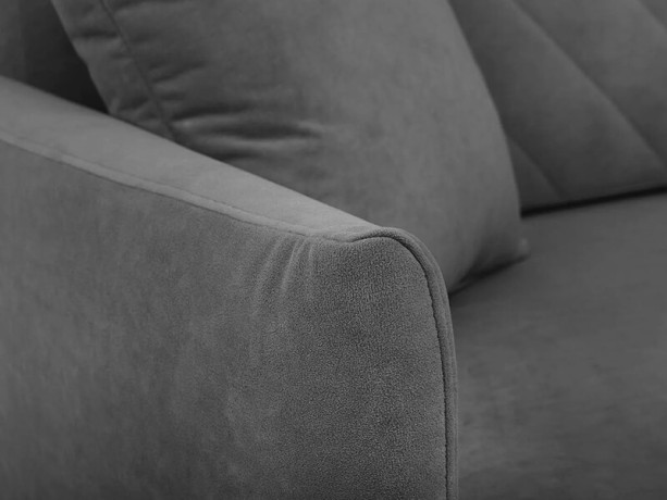 LOGAN LUX 3DL BRW 3 Seater Sofa Bed Grey