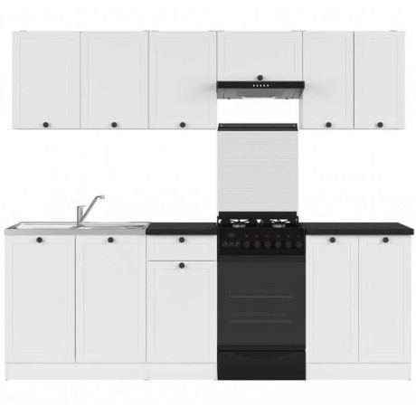 JUNONA LINE 230 BBL Kitchen Set White