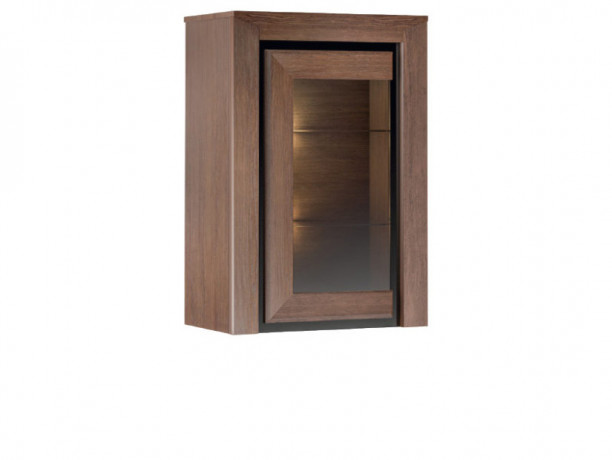 SEMPRE 1DS Left Wall Glass-Fronted Cabinet MEBIN