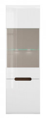 REG1W1D/19/6 AZTECA TRIO BRW Glass-Fronted Cabinet