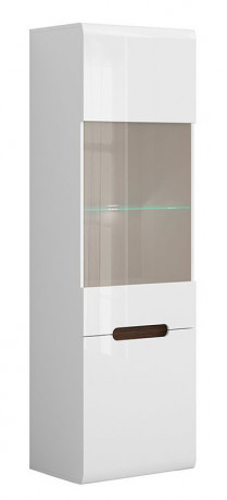 REG1W1D/19/6 AZTECA TRIO BRW Glass-Fronted Cabinet