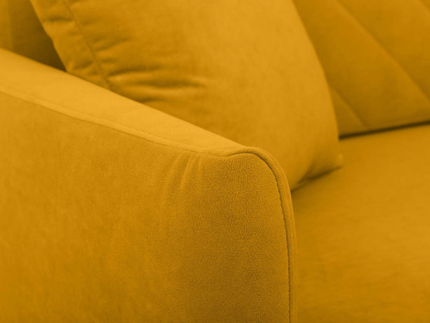 LOGAN LUX 3DL BRW 3 Seater Sofa Bed Yellow