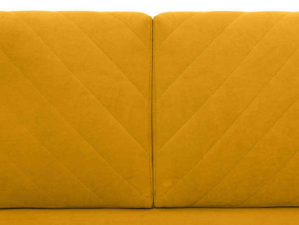 LOGAN LUX 3DL BRW 3 Seater Sofa Bed Yellow