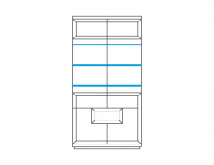 VERANO Dual Glass-Fronted Cabinet MEBIN