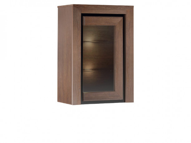 SEMPRE 1DS Right Wall Glass-Fronted Cabinet MEBIN