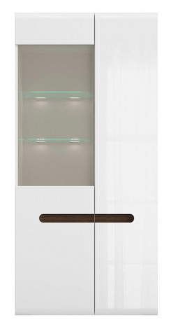 REG1W1D/19/9 AZTECA TRIO BRW Glass-Fronted Cabinet