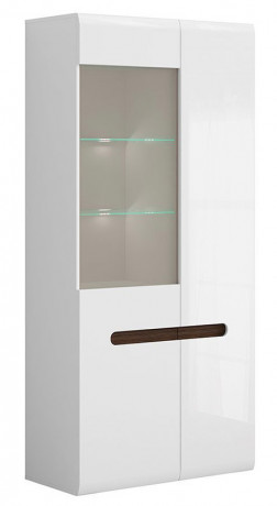 REG1W1D/19/9 AZTECA TRIO BRW Glass-Fronted Cabinet