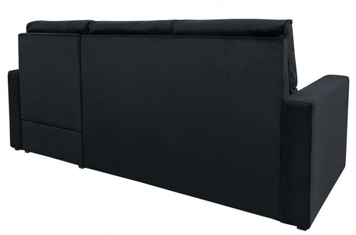 MORANT 2F BRW Corner Sofa Bed Black