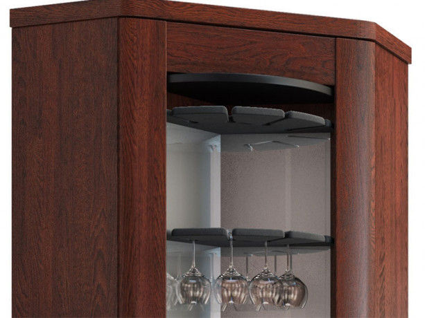 RIVA MEBIN Corner Rotating Cocktail Cabinet
