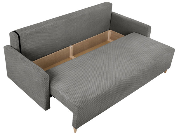SIGMA LUX 3DL BRW 3 Seater Sofa Grey Onega 7 