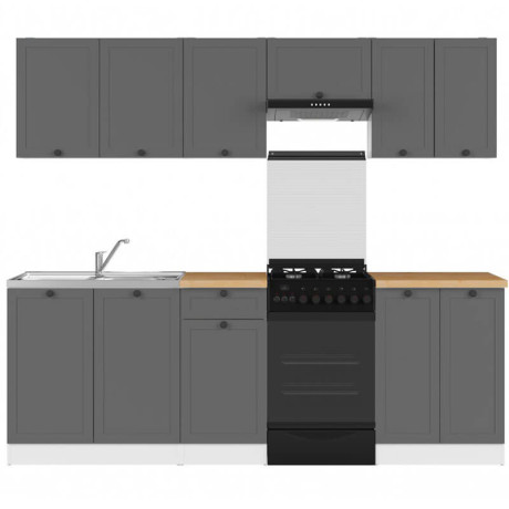 JUNONA LINE 230 BBL Kitchen Set Graphite