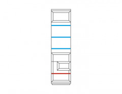 VERANO Left Glass-Fronted Cabinet MEBIN