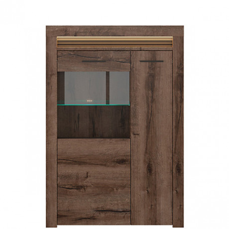 REG1W1D/100 BAYLAR BRW Glass-Fronted Cabinet