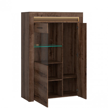 REG1W1D/100 BAYLAR BRW Glass-Fronted Cabinet