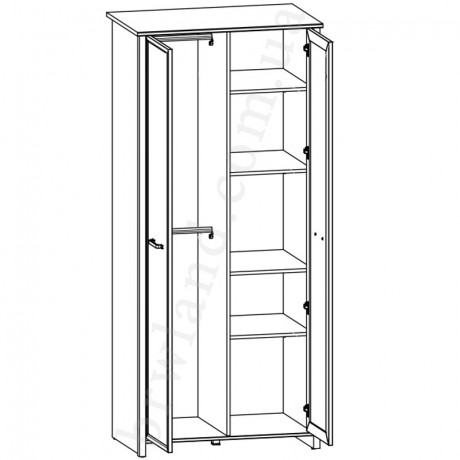 SZF2D MALMO BRW Wardrobe