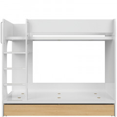 LOZ1S/90P NANDU BRW Bunk Bed with Storage