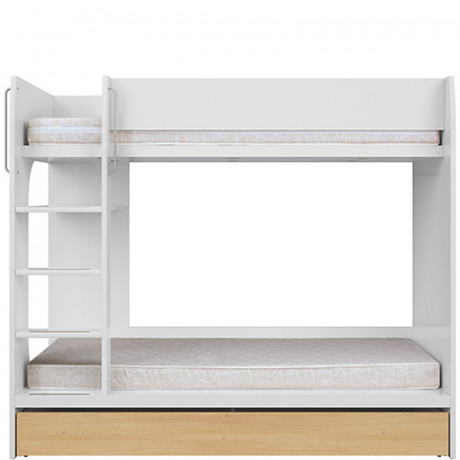 LOZ1S/90P NANDU BRW Bunk Bed with Storage