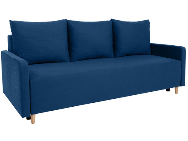 SIGMA LUX 3DL BRW 3 Seater Sofa Navy
