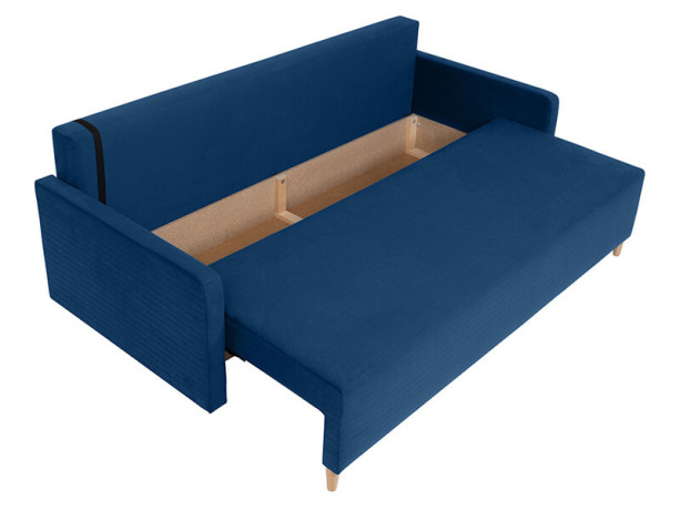 SIGMA LUX 3DL BRW 3 Seater Sofa Navy