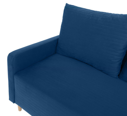 SIGMA LUX 3DL BRW 3 Seater Sofa Navy