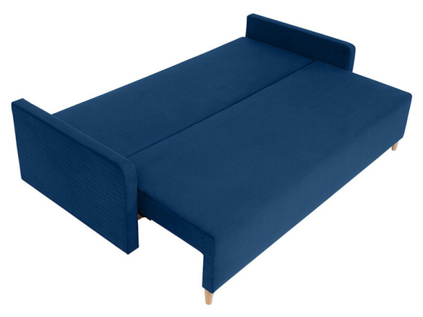 SIGMA LUX 3DL BRW 3 Seater Sofa Navy