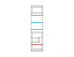 VERANO Right Glass-Fronted Cabinet MEBIN