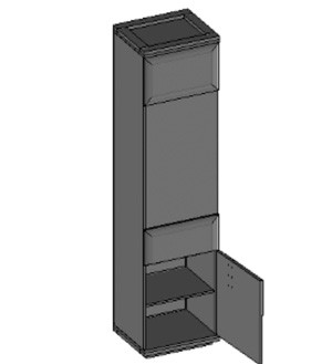 VERANO Right Glass-Fronted Cabinet MEBIN