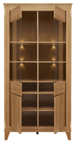 REG2W2D BERGEN BRW Glass-Fronted Cabinet