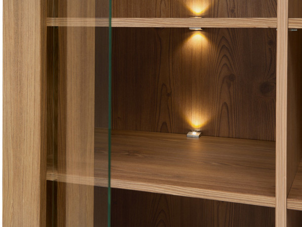 REG2W2D BERGEN BRW Glass-Fronted Cabinet