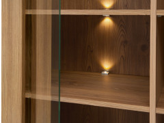 REG2W2D BERGEN BRW Glass-Fronted Cabinet