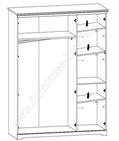 SZF3D PATRAS BRW Wardrobe