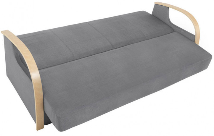 JEFF 3K BRW 3 Seater Sofa Bed Grey