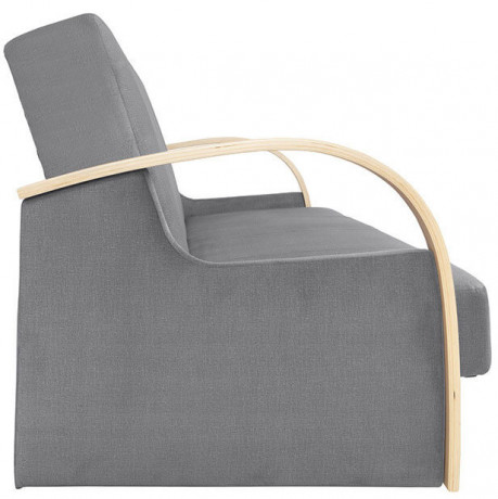 JEFF 3K BRW 3 Seater Sofa Bed Grey