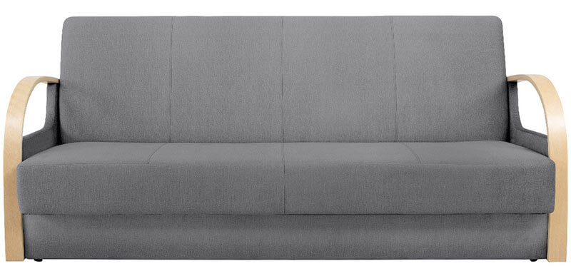 JEFF 3K BRW 3 Seater Sofa Bed Grey