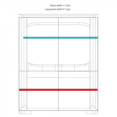 RIVA MEBIN Cabinet with Drink Section