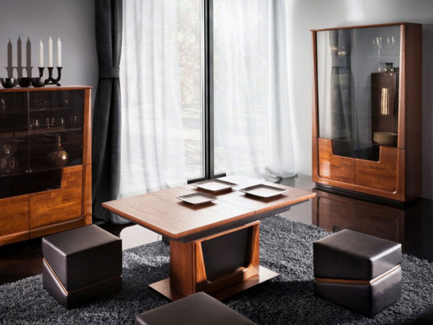 MAGANDA Double Glass-Fronted Cabinet MEBIN