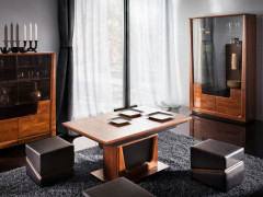 MAGANDA Double Glass-Fronted Cabinet MEBIN