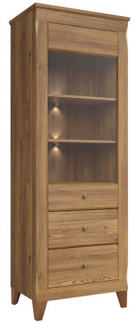 REG1W2S BERGEN BRW Glass-Fronted Cabinet